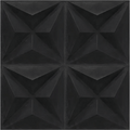 3D Estrella Black 10"x10"