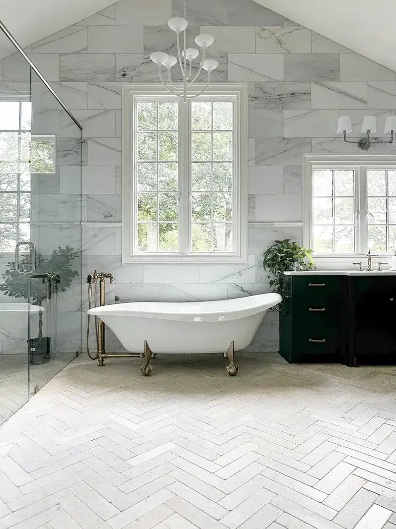 Sierra Limestone Tumbled 3"x12" Marble Tile
