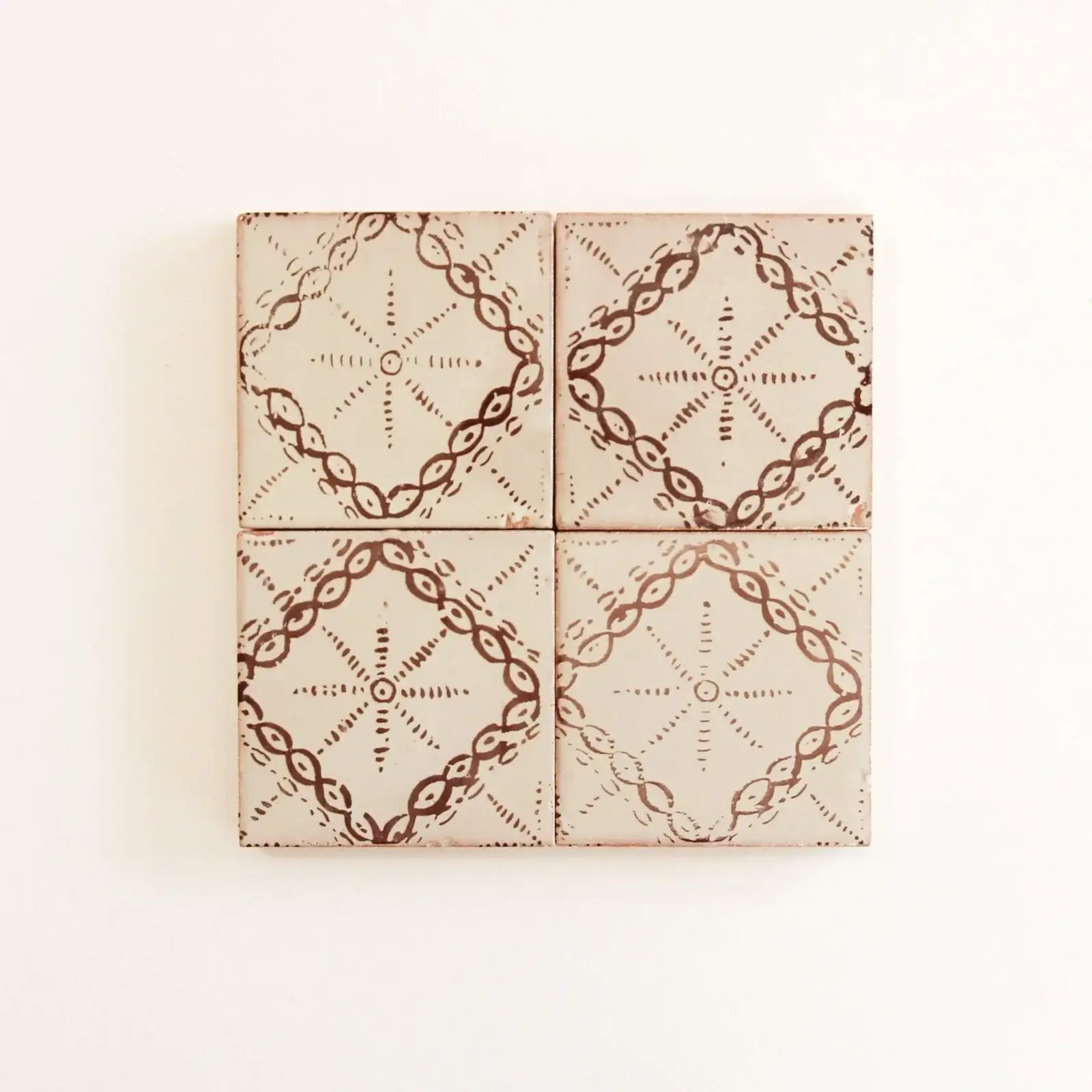 Rayo Chocolate 4"x4" by Tilesofezra