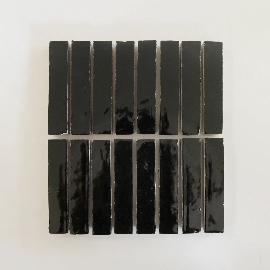 Skinny Black Bejmat 6"x1" by Tilesofezra
