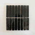 Skinny Black Bejmat 6"x1" by Tilesofezra