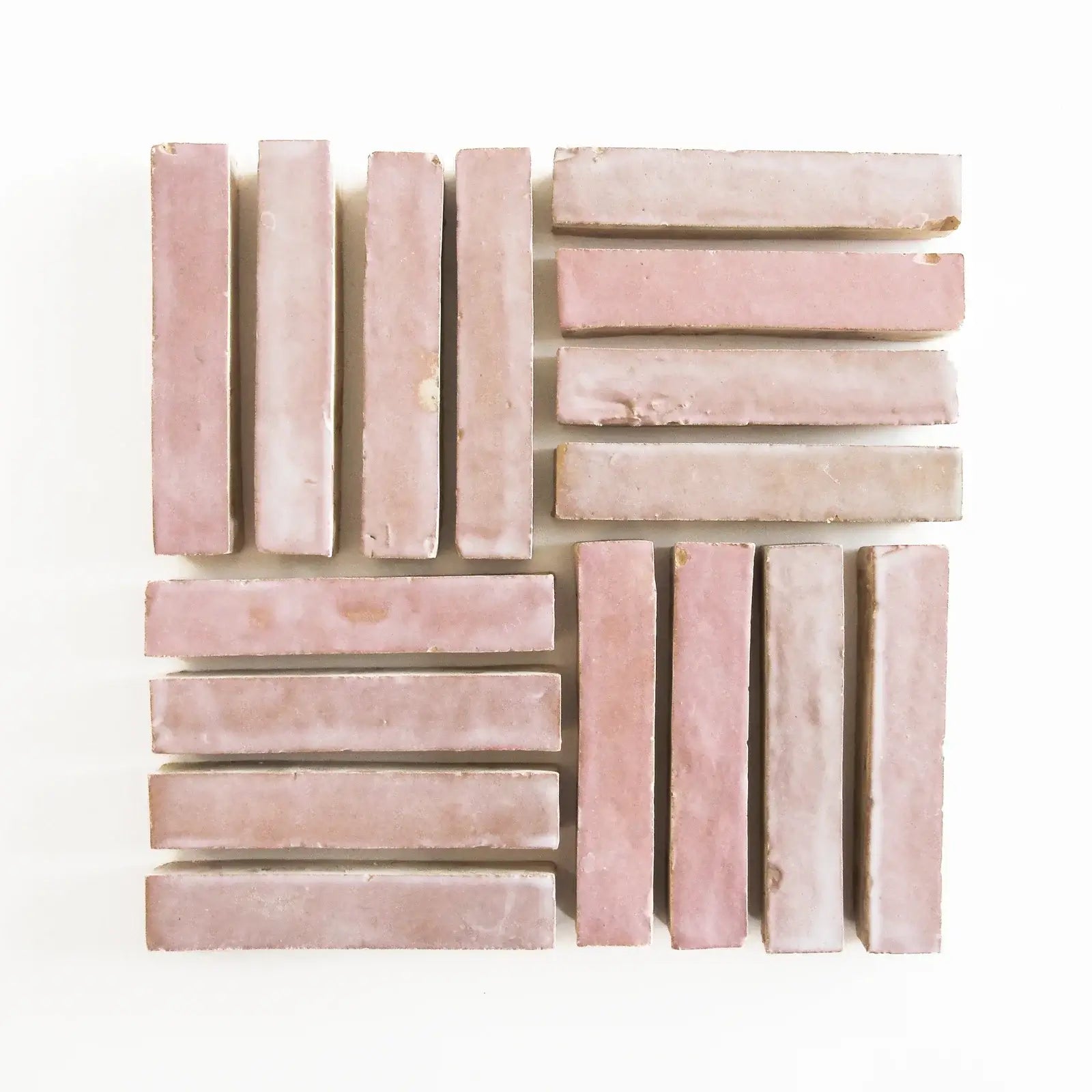 Skinny Moroccan Pink Bejmat 6"x1" by Tilesofezra