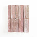 Skinny Moroccan Pink Bejmat 6"x1" by Tilesofezra