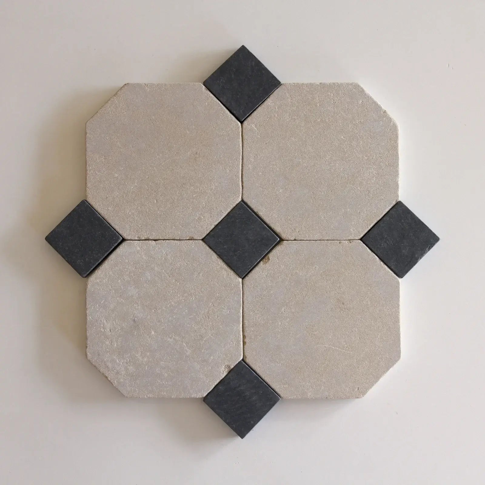 Meknes & Black 8"x8" Octagon Matte by Tilesofezra