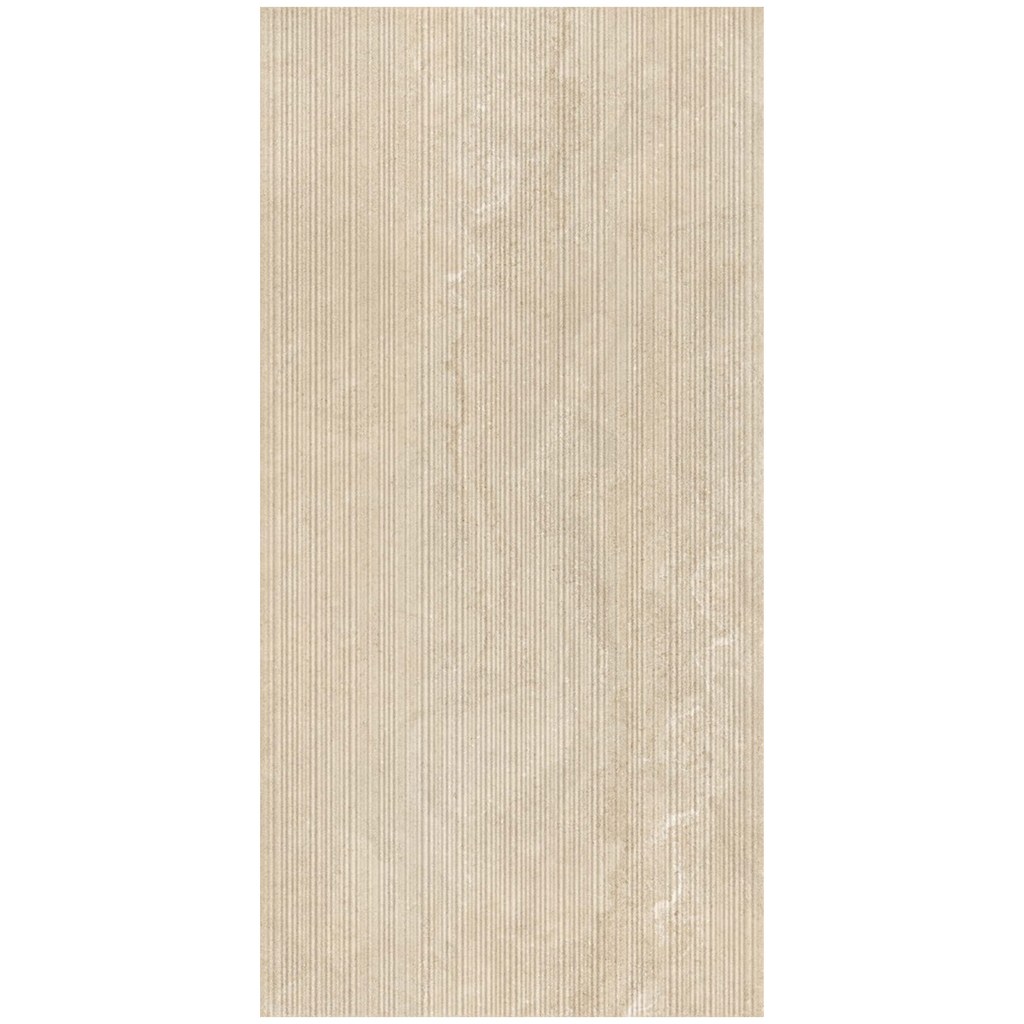 Piemme Limestone Ribbed Deco Tile 24"x48"