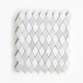 Snow & Dust - Moroccan Zellige Diamond Mosaic by Tilesofezra