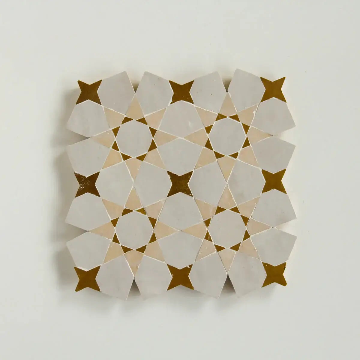 Dust, Manuka & Clay - Moroccan Zellige Star & Flower Mosaic by Tilesofezra