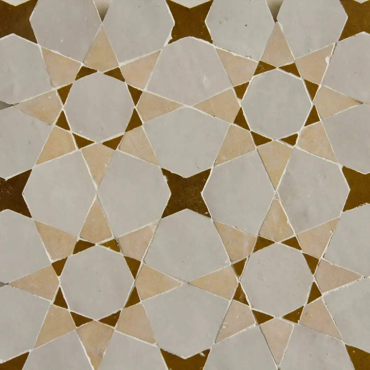 Dust, Manuka & Clay - Moroccan Zellige Star & Flower Mosaic by Tilesofezra