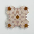 Clay, Manuka and Moroccan Pink - Moroccan Zellige Flower Mosaic by Tilesofezra