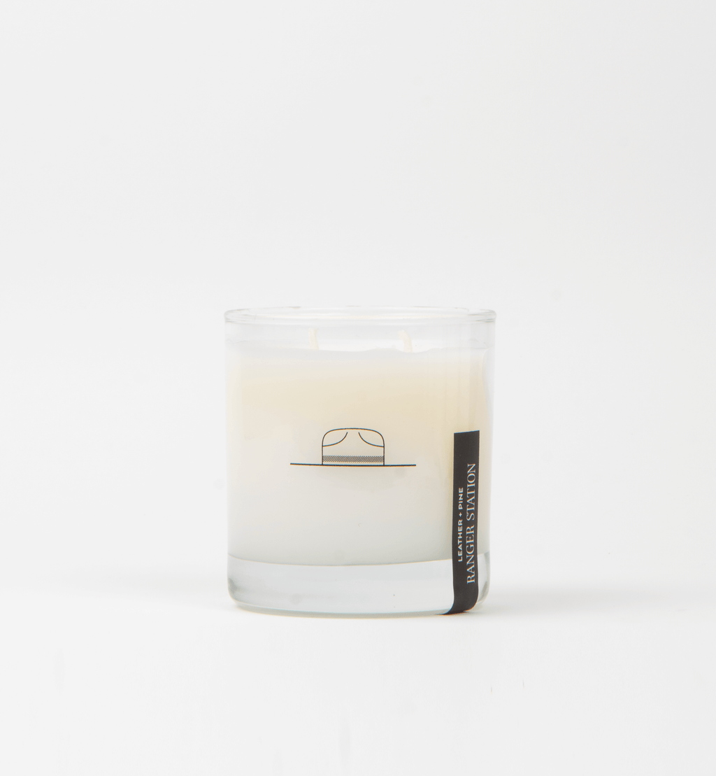 Leather + Pine Candle
