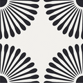 Marguerite Black 8x8" Tile