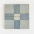 Duck Egg Blue, Clear Sky & Chameleon - Moroccan Zellige Square Mosaic by Tilesofezra