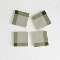 Dark Green, Avocado & Chameleon - Moroccan Zellige Square Mosaic by Tilesofezra