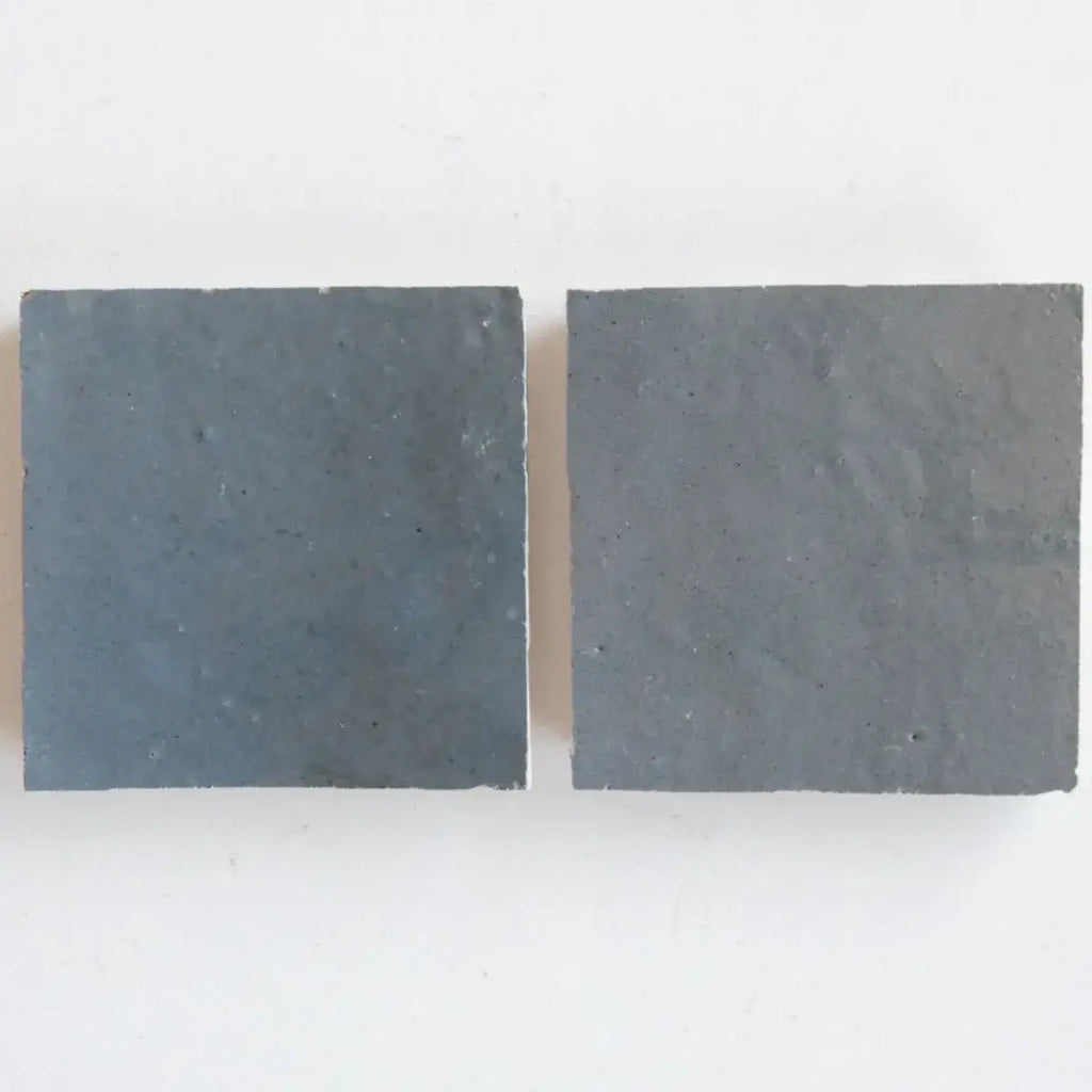 Ash Grey Zellige 4"x4" by Tilesofezra