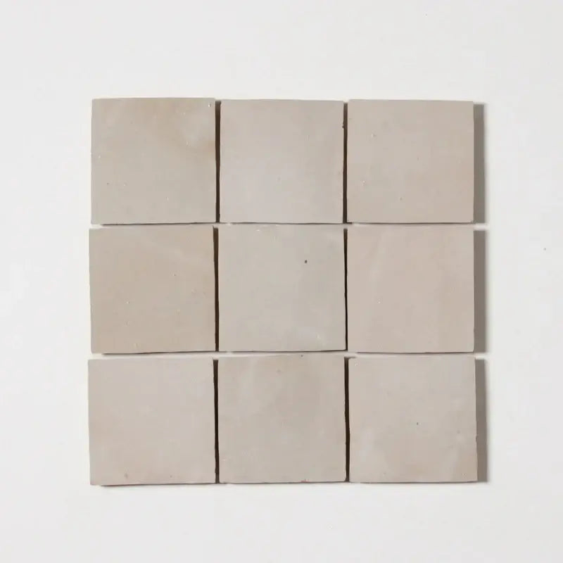 Oat Zellige 4"x4" by Tilesofezra