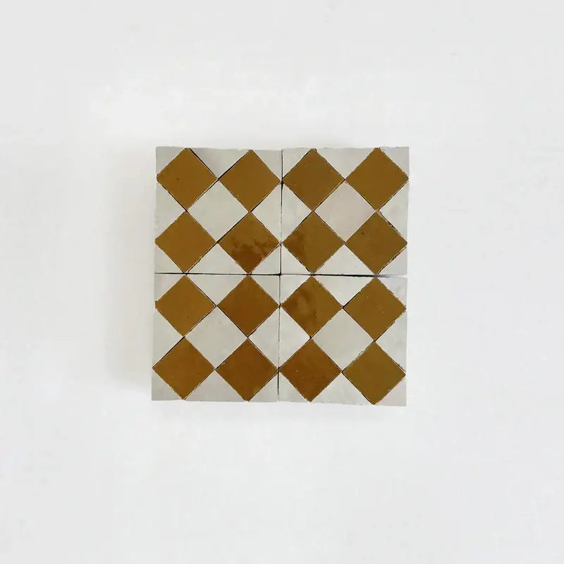 Manuka Oat Zellige 4"x4" by Tilesofezra