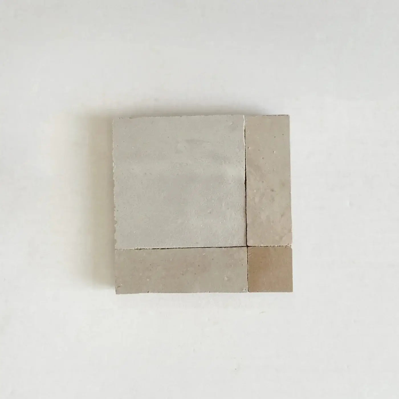 Latte, Oat & Dust - Moroccan Zellige Square Mosaic by Tilesofezra