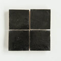 Black Zellige 4"x4" by Tilesofezra