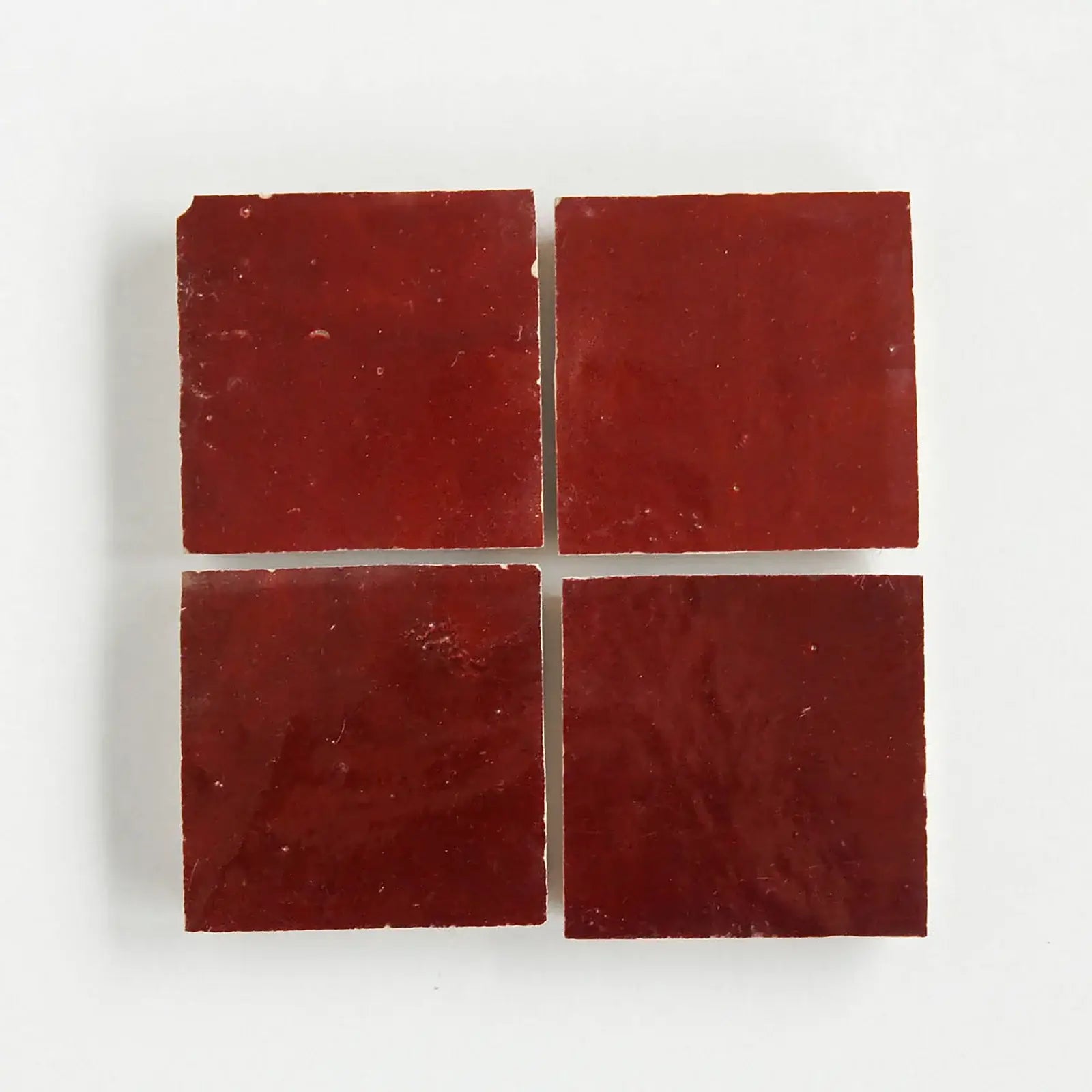Blood Red Zellige 4"x4" by Tilesofezra