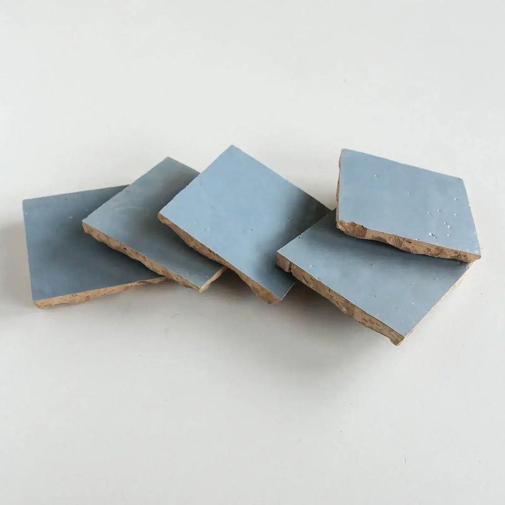 Blue Grass Zellige 4"x4" by Tilesofezra
