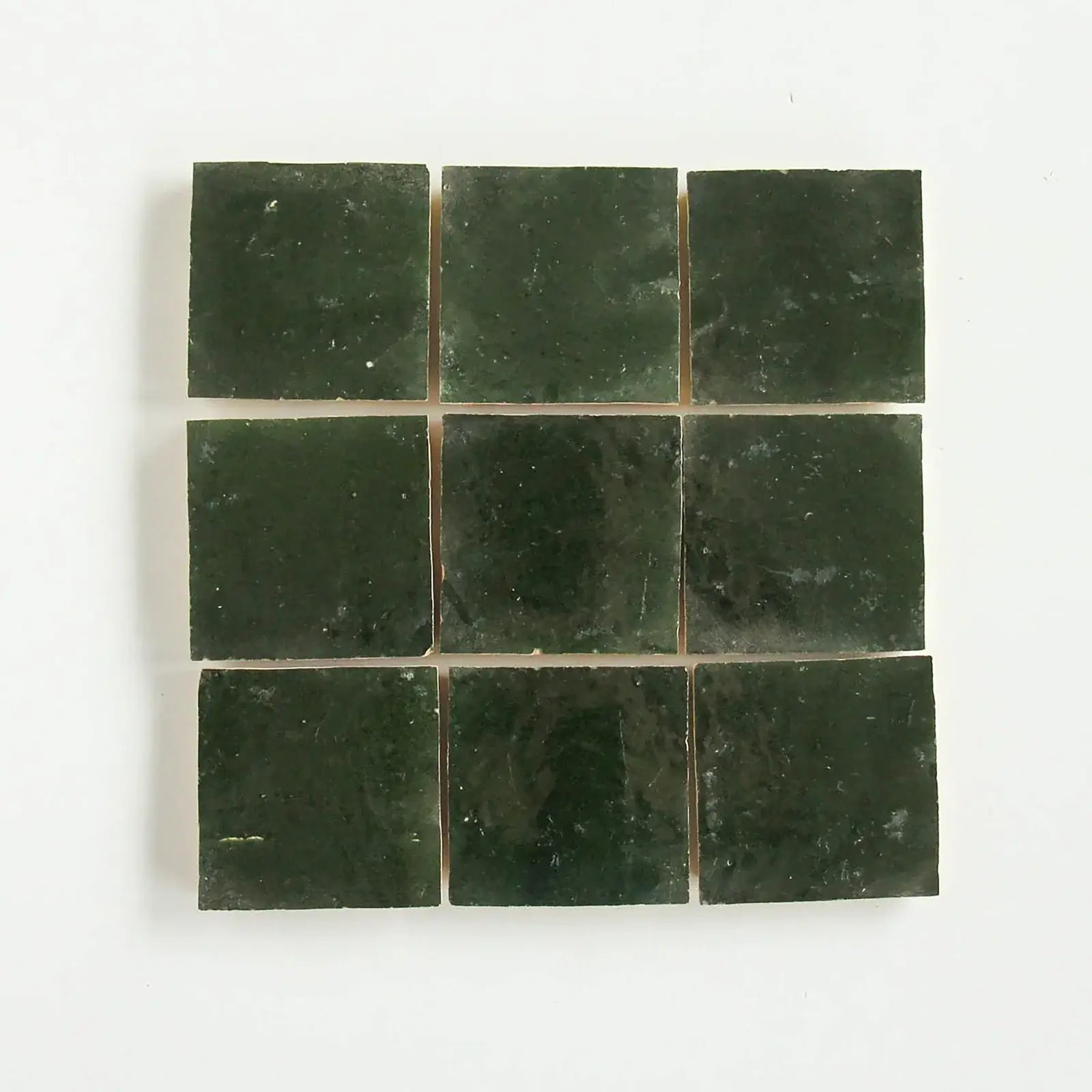 Dark Green Zellige 4"x4" by Tilesofezra