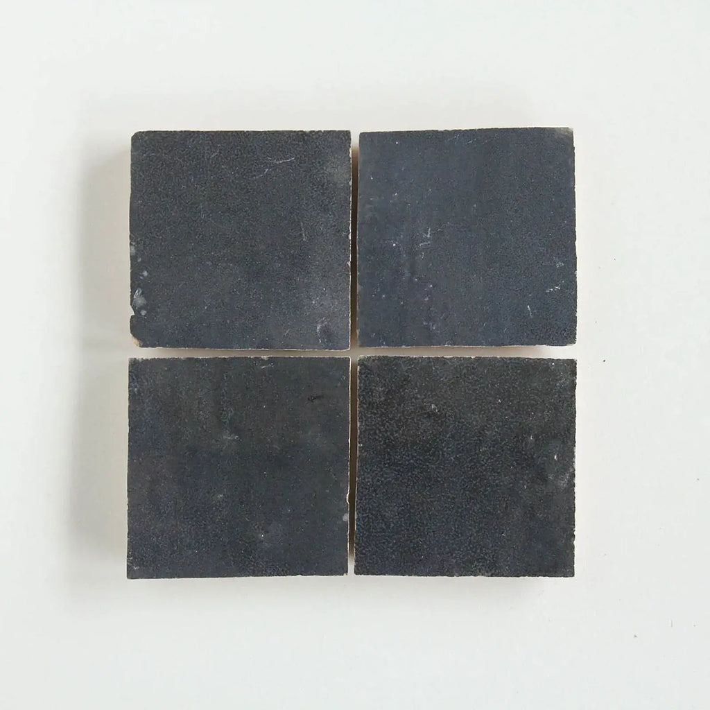 Dark Grey Zellige 4"x4" by Tilesofezra