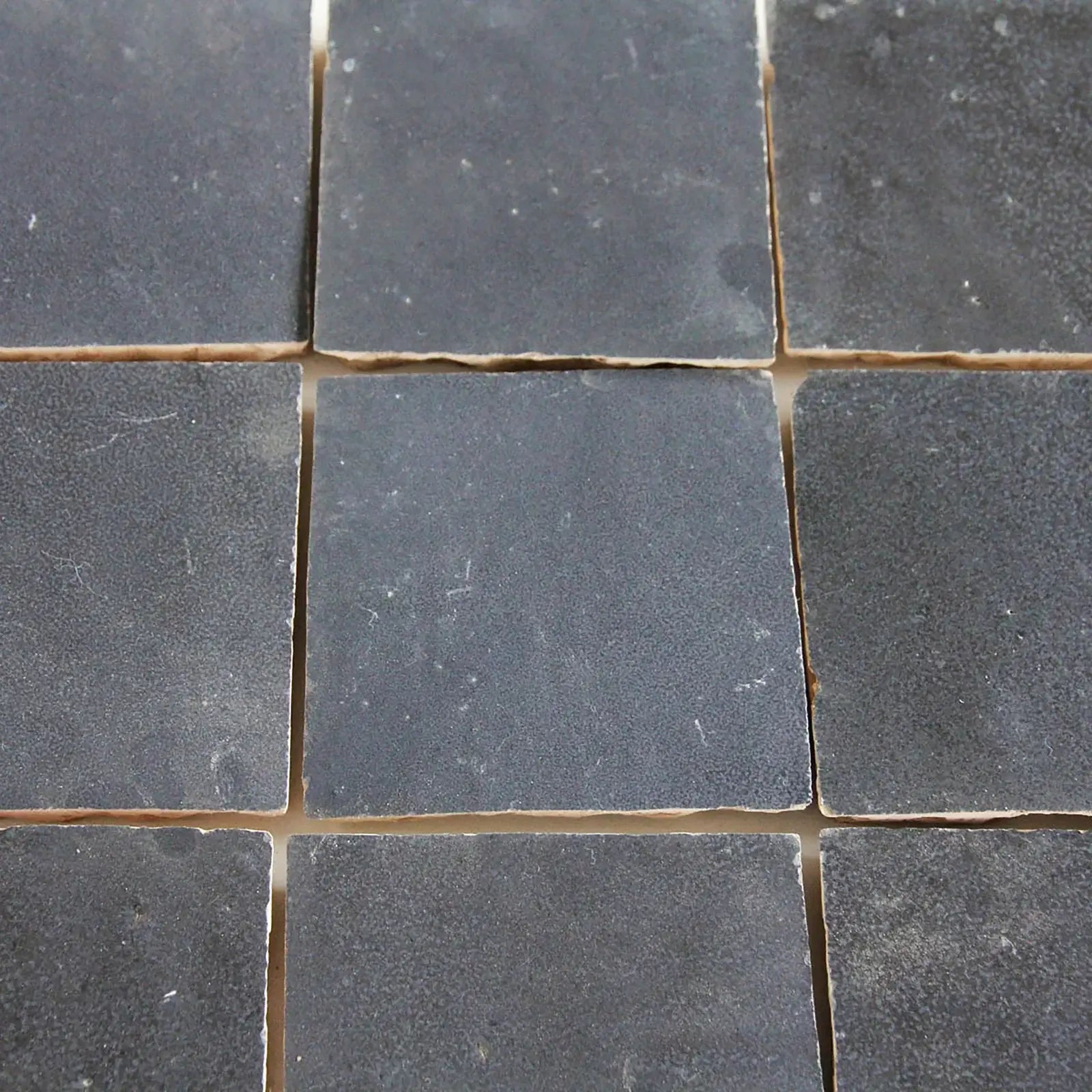 Dark Grey Zellige 4"x4" by Tilesofezra