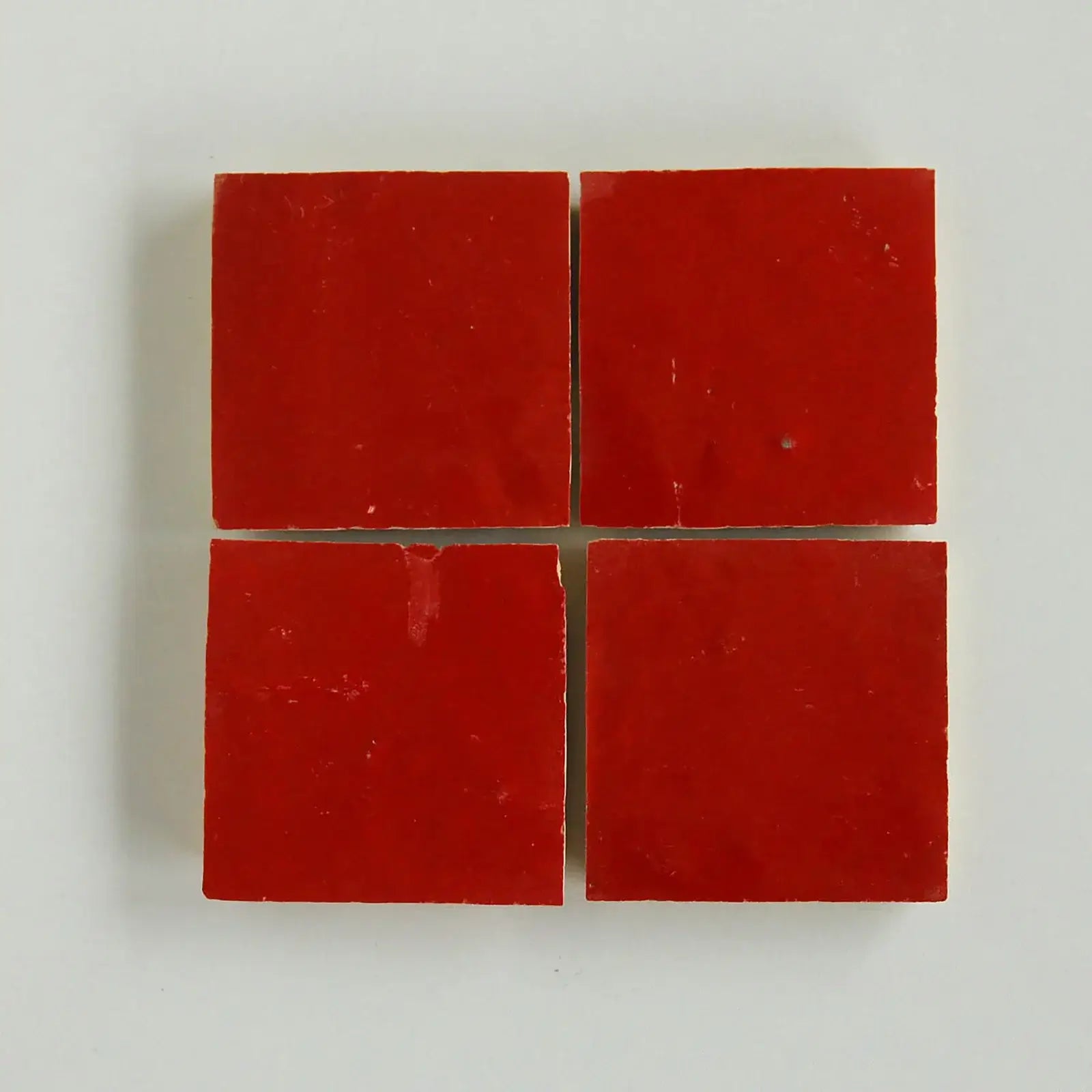 Jungle Red Zellige 4"x4" by Tilesofezra
