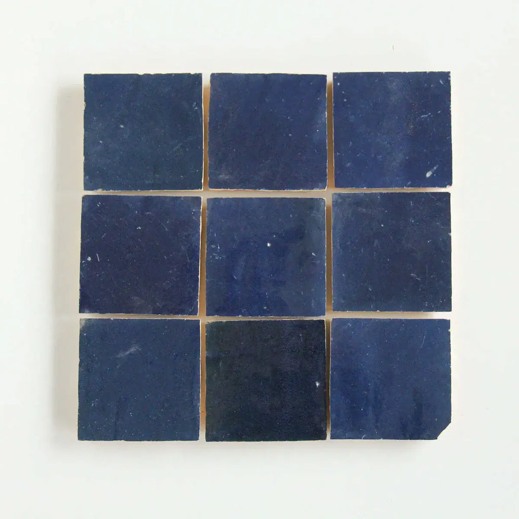 Royal Blue Zellige 4"x4" by Tilesofezra
