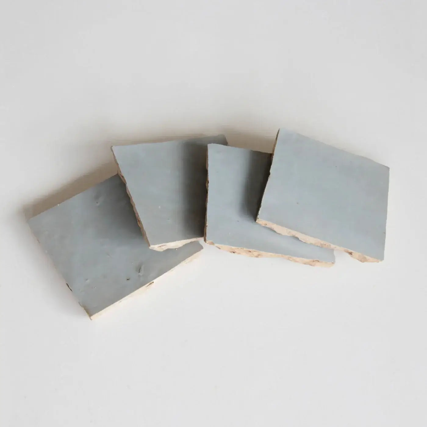 Duck Egg Blue Zellige 4"x4" by Tilesofezra