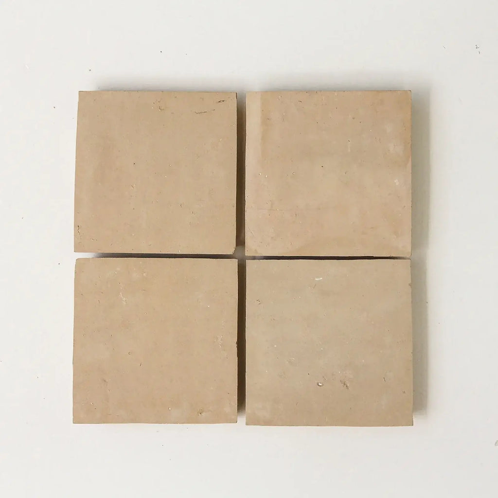 Clay Zellige 4"x4" by Tilesofezra