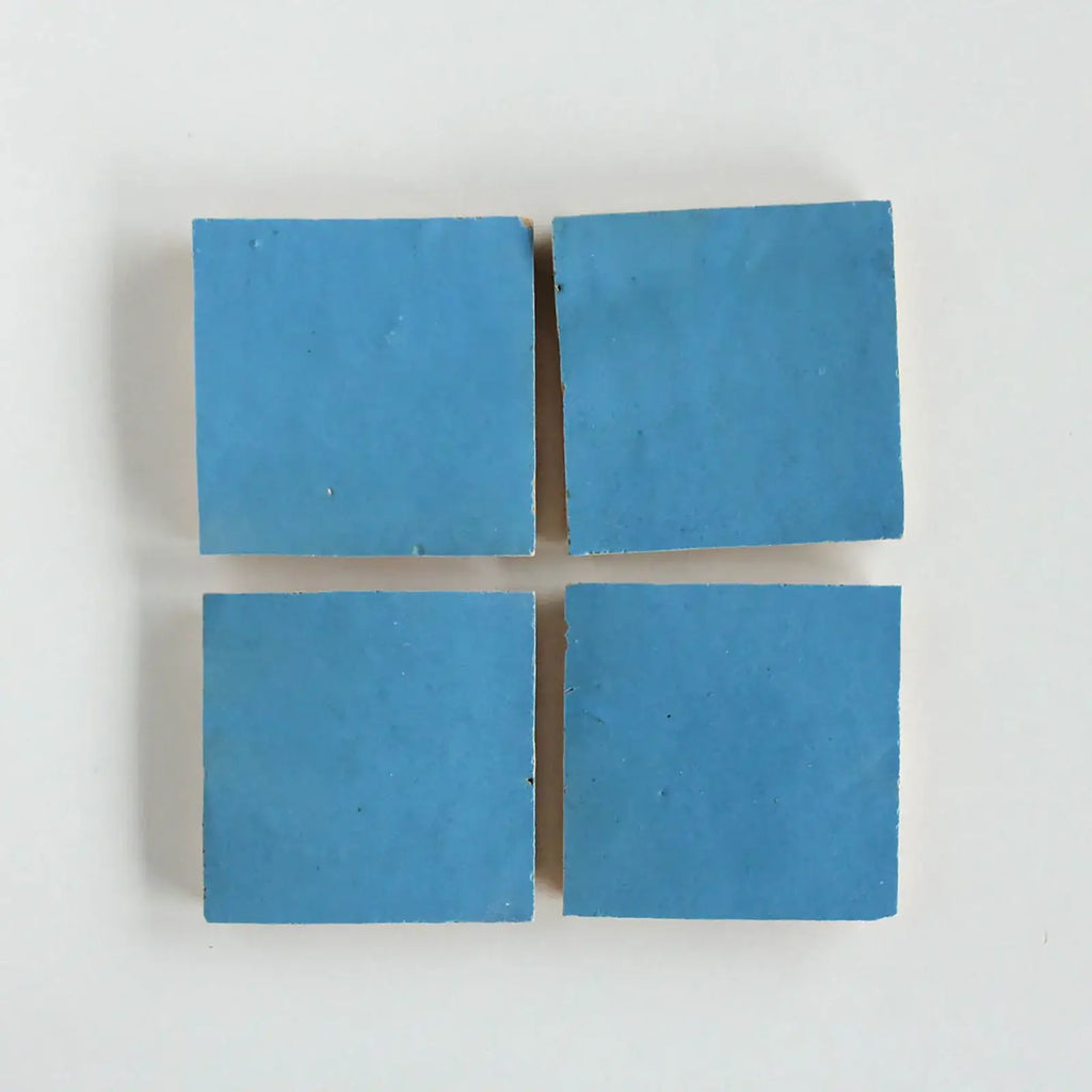 Teal Zellige 4"x4" by Tilesofezra
