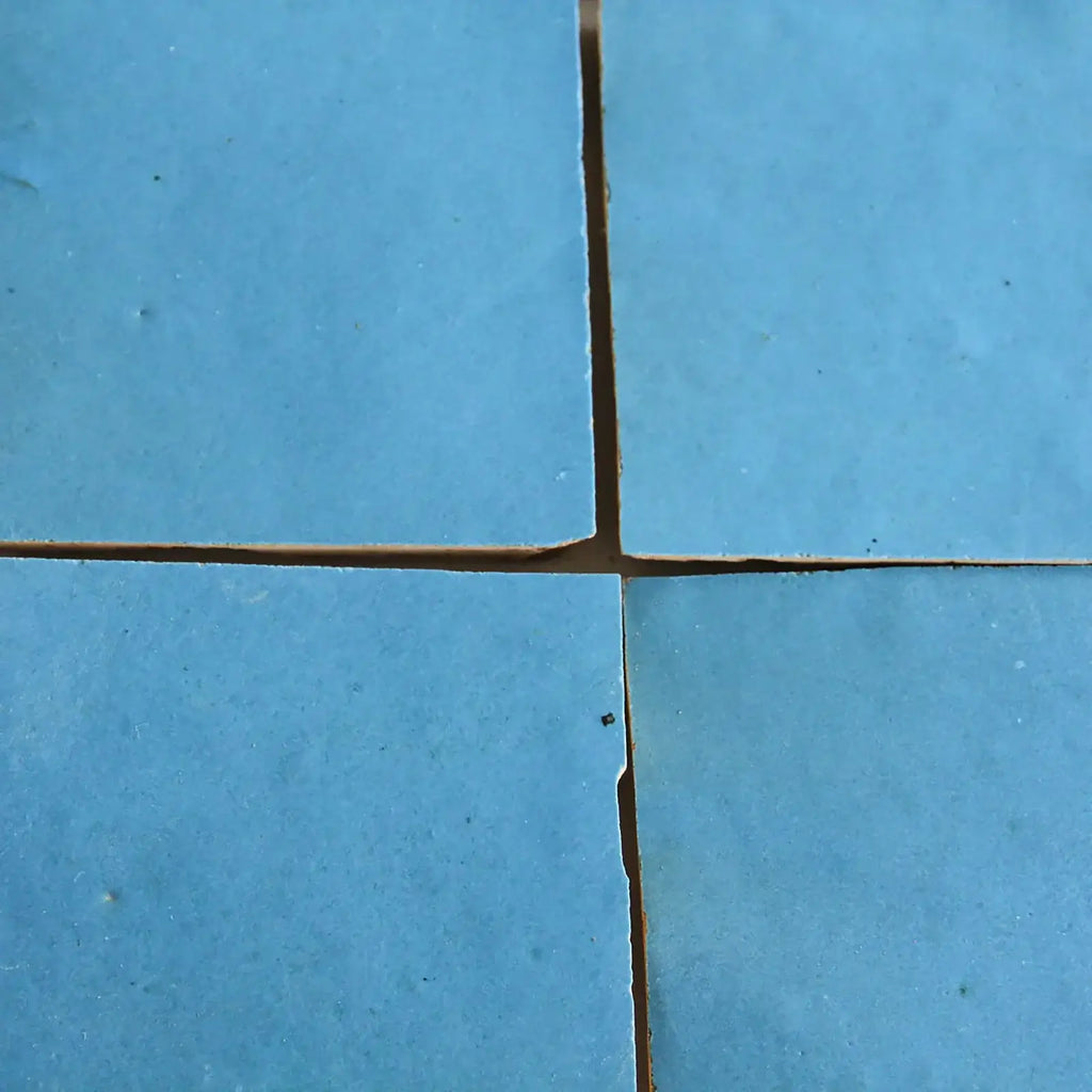 Teal Zellige 4"x4" by Tilesofezra