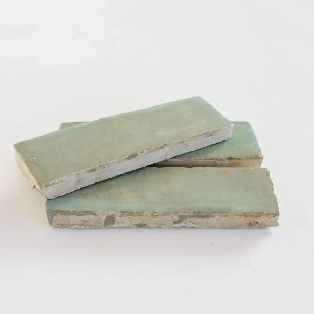 Thin Avocado Bejmat 6"x2" by Tilesofezra