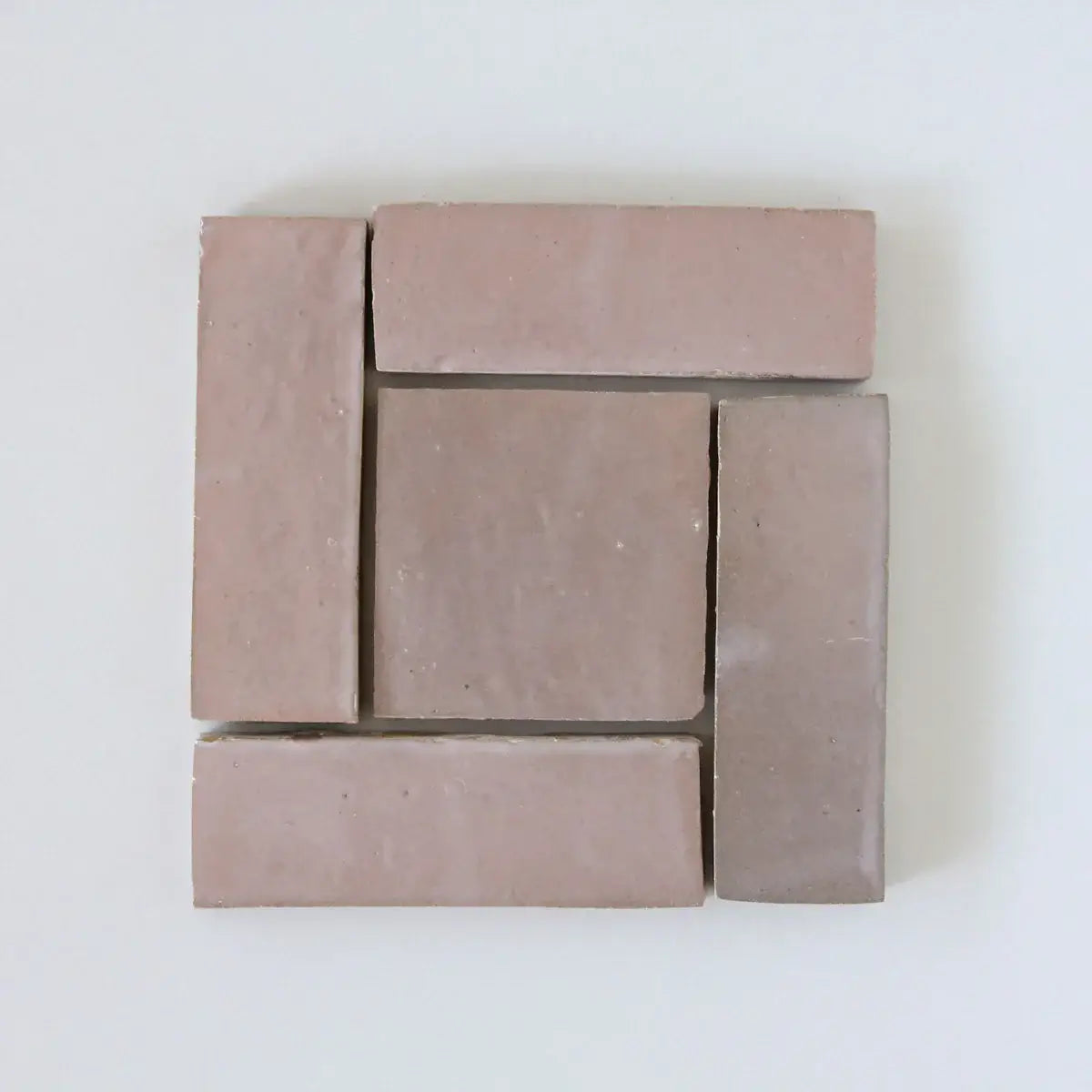 Thin Moroccan Pink Bejmat 6"x2" by Tilesofezra