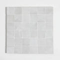 Snow - Moroccan Zellige Stars Mosaic by Tilesofezra