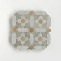 Snow, Clay & Dust- Moroccan Zellige Crosses Mosaic by Tilesofezra