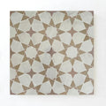 Snow, Moroccan Pink & Latte - Moroccan Zellige Star & Flower Mosaic by Tilesofezra