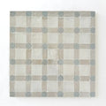 Snow, Dust & Duck Egg Blue - Star & Checkerboard Mosaic 12"x12" by Tilesofezra