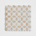 Clay & Snow - Moroccan Zellige Stars & Crosses Mosaic by Tilesofezra