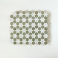 Snow & Avocado - Moroccan Zellige Star Mosaic by Tilesofezra
