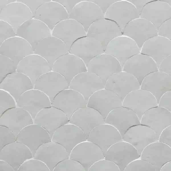 Snow - Moroccan Zellige Mosaic 12.2"x12.4" by Tilesofezra