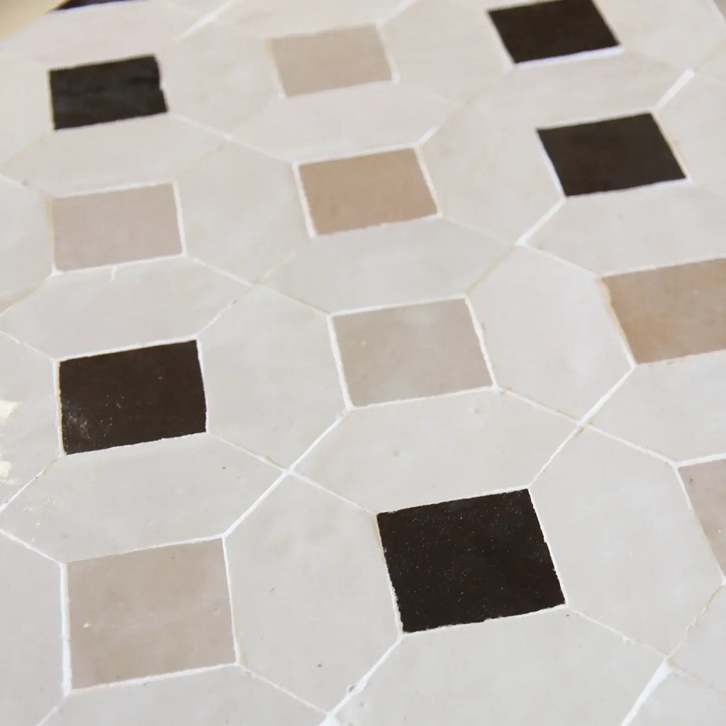 Dust, Chocolate Oat & Latte - Moroccan Zellige Mosaic by Tilesofezra