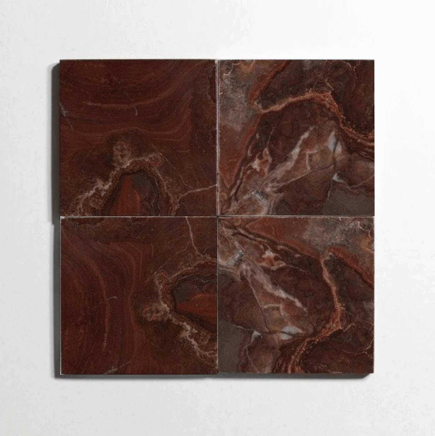 Red Onyx 4"x4" Honed Marble Tile