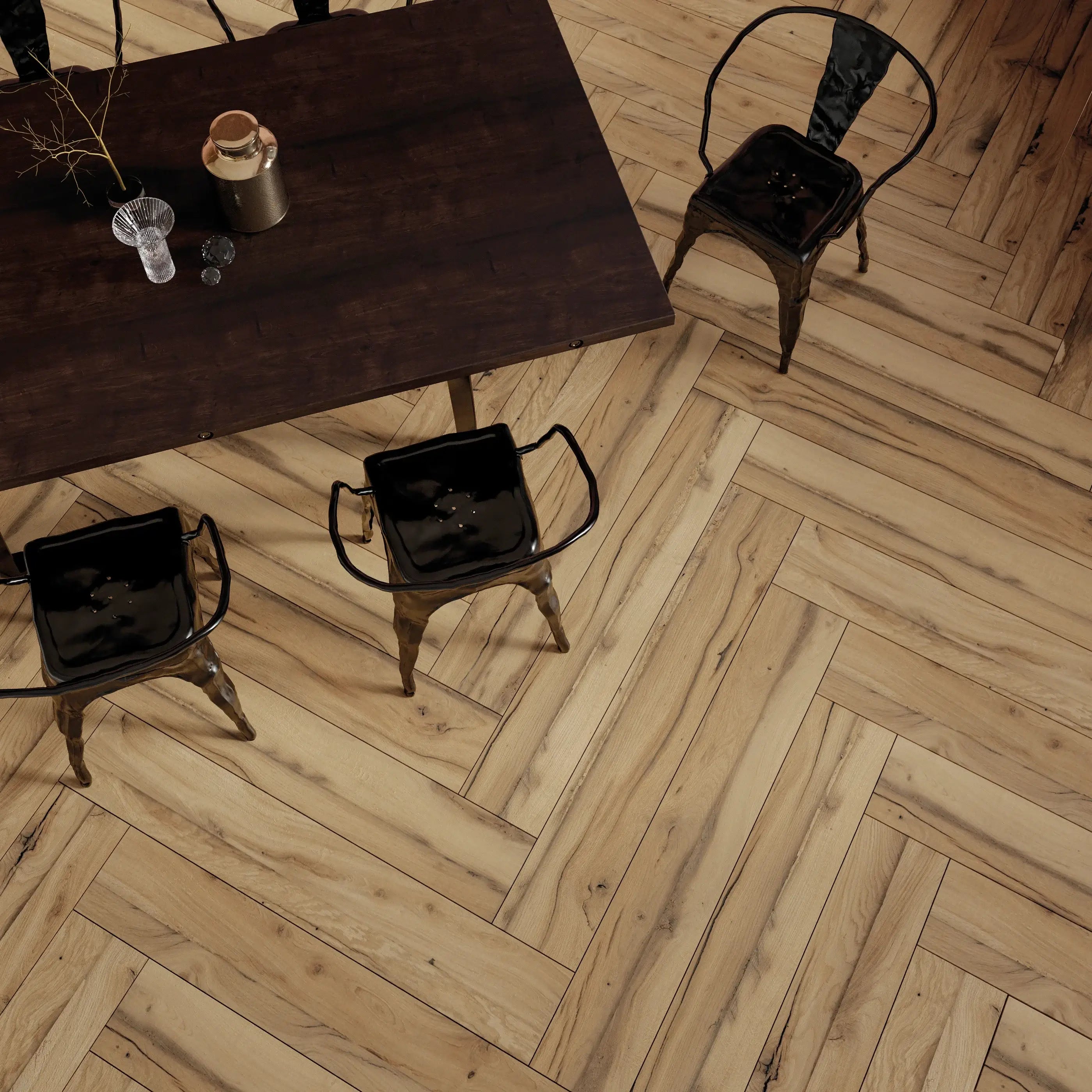 Crimson in Oak Wood Look Tile