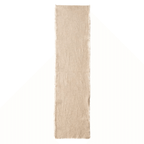 Linen Blend Table Runner with Frayed Edges