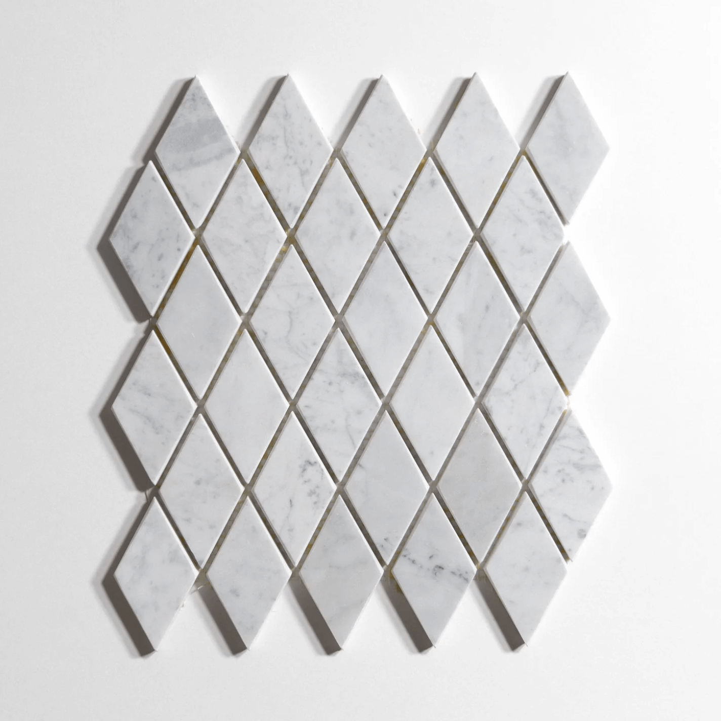 Venatino Carrara Harlequin Mosaic Marble Tile