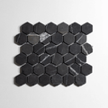 Nero St. Gabriel Hexagon Tumbled Marble Tile