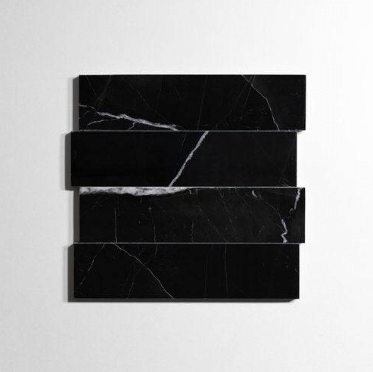 Nero St. Gabriel 3" x 12" Polished Marble Tile