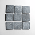 Riviera Gray 4"x4" Tumbled Marble Tile